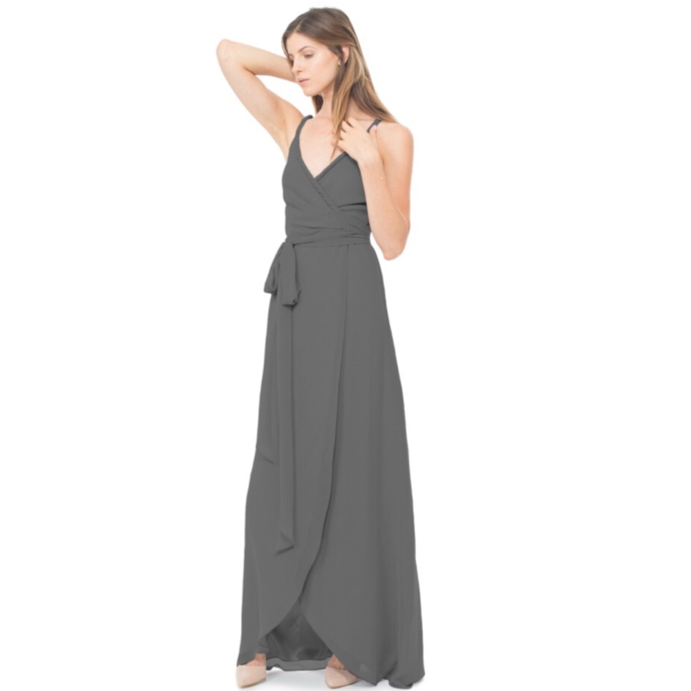 Joanna August Ceremony Wrap Gown Bridesmaid 👗